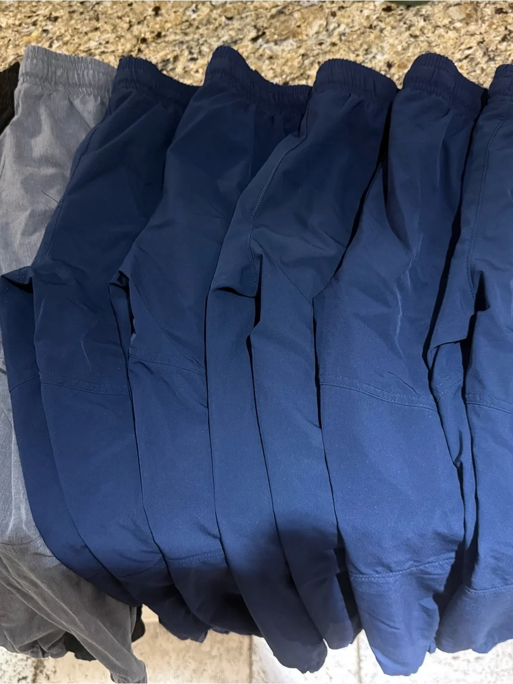 Athletic Works Navy Elastic Drawstring Performance Pants